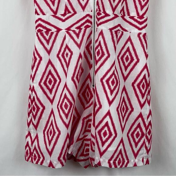 Willa Story Reddish Pink Feminine Coastal Grandma Layla Romper NWT Size XS - Picture 4 of 16